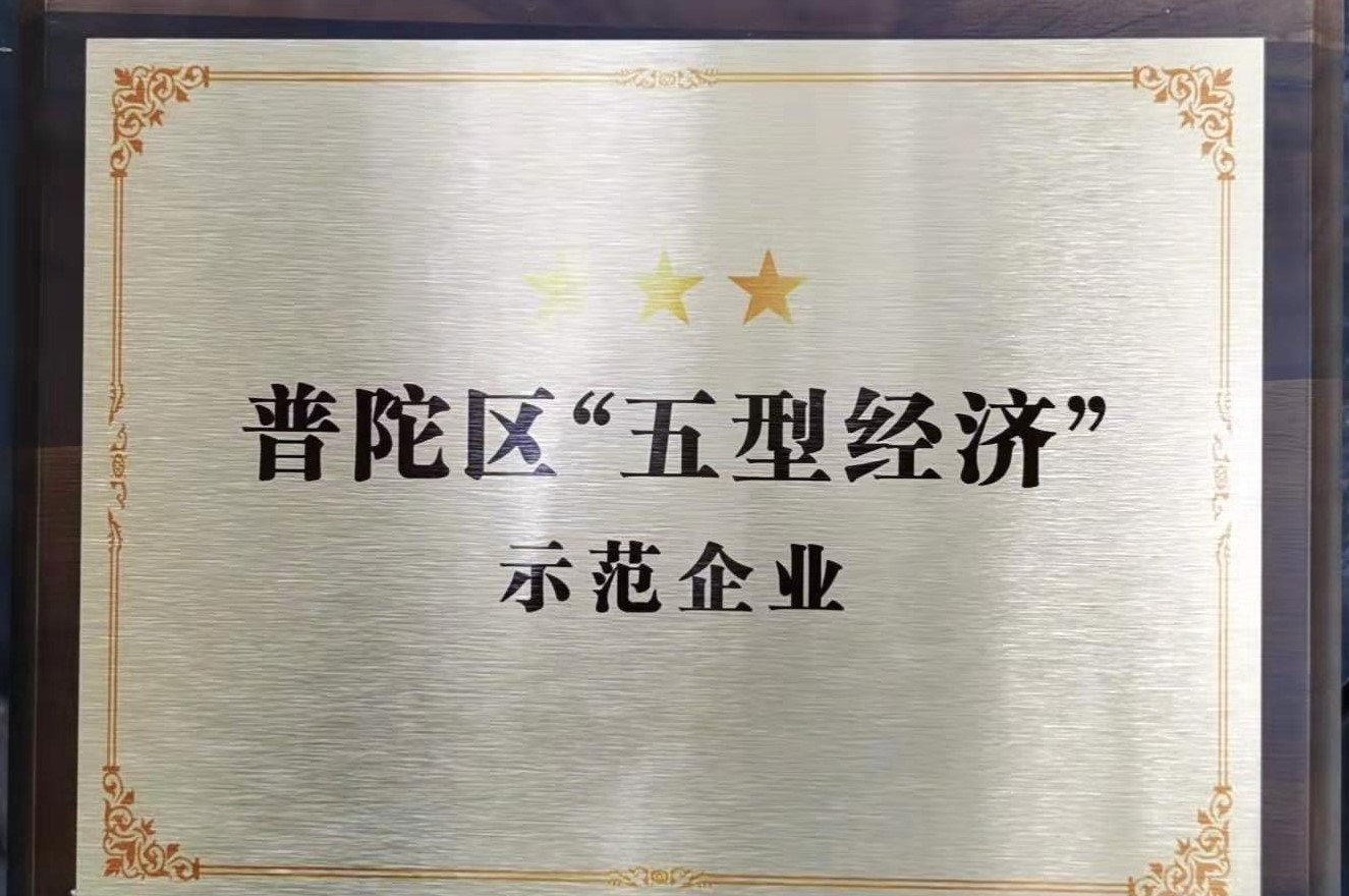 东方雨虹(ORIENTAL YUHONG)荣获上海市普陀区“五型经济”示范企业