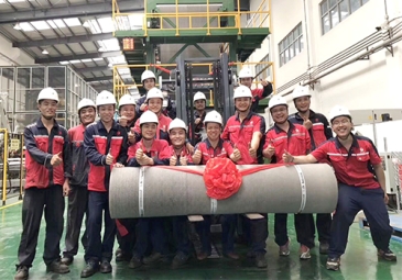 徐州东方雨虹宽幅防水卷材生产线试机成功